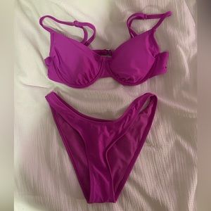 Bright purple target brand bikini